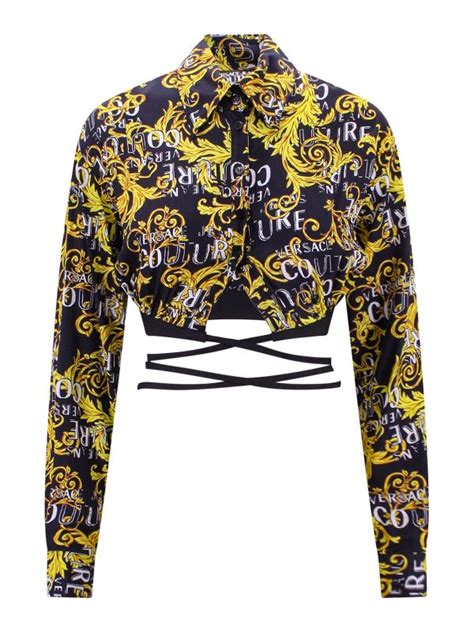 camicia lunga versace|Camicie e Top Donna Jeans Couture .